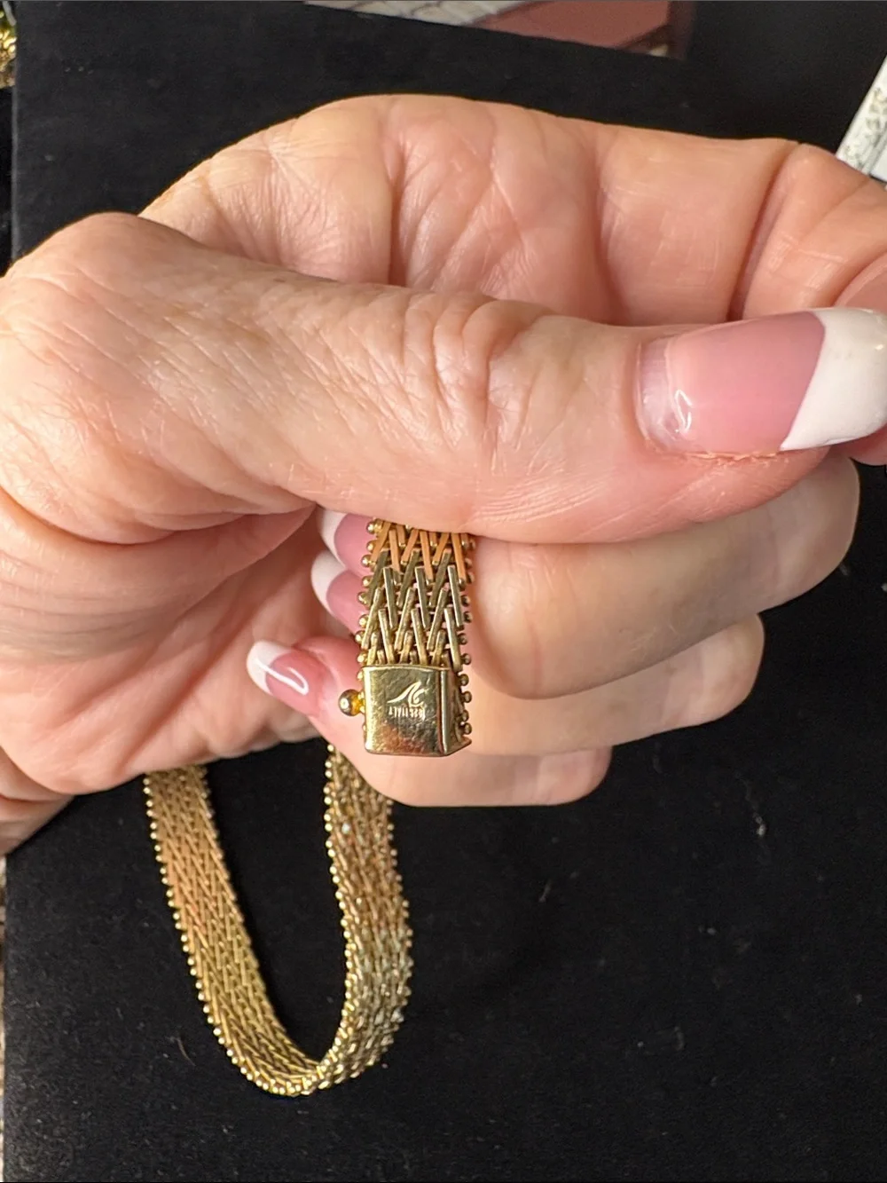 925 Italy  Woven Multi-Row Bracelet